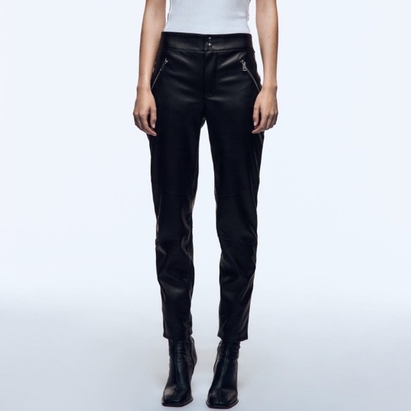Zara Pants & Jumpsuits Zara Faux Leather Pants Poshmark